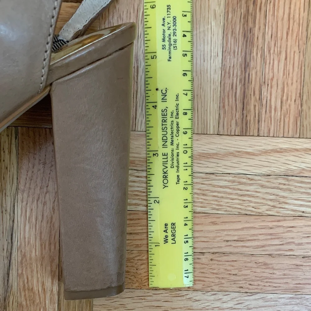 Michael Kors Neutral Platform Block Heel Women’s Size 7.5 - Picture 7 of 14